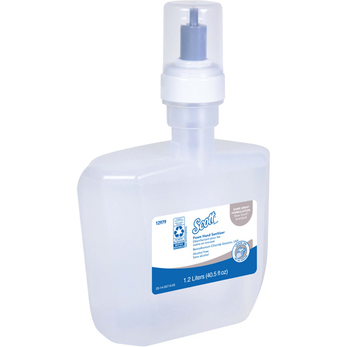 D&eacute;sinfectant en mousse sans alcool pour les mains Essential de Scott, 1200 ml, Cartouche de recharge, 0% alcool Sécurité Médic