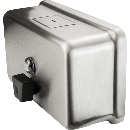 Distributeur de savon horizontal, &agrave; pression, Capacit&eacute; de 1200 ml, Format Vrac Sécurité Médic