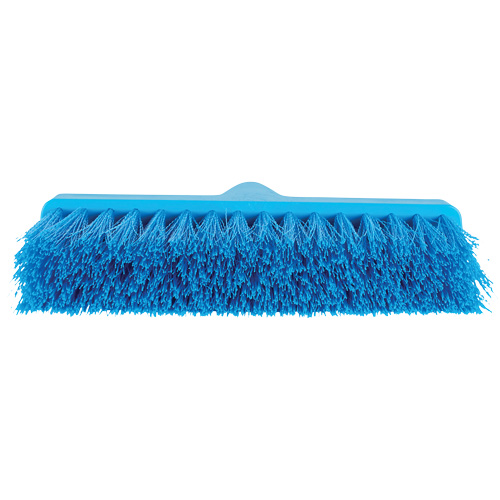 Balai oblique ColorCore, Crins Moyen, 10", Polypropyl&egrave;ne, Bleu Sécurité Médic
