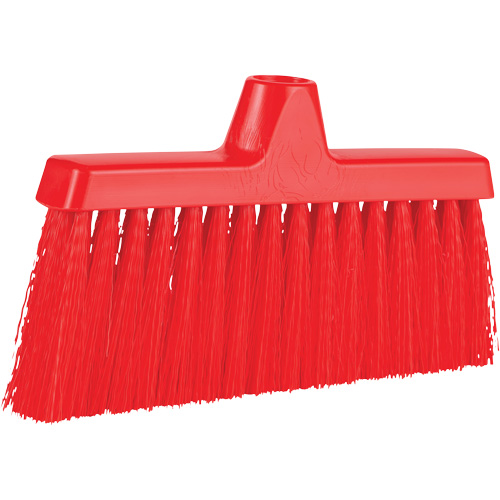 ColorCore Angle Head Broom, Medium Bristles, 10", Polypropylene, Red Sécurité Médic