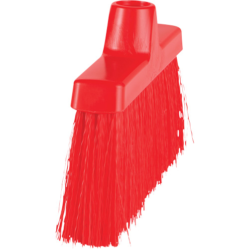 ColorCore Angle Head Broom, Medium Bristles, 10", Polypropylene, Red Sécurité Médic