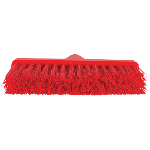 ColorCore Angle Head Broom, Medium Bristles, 10", Polypropylene, Red Sécurité Médic