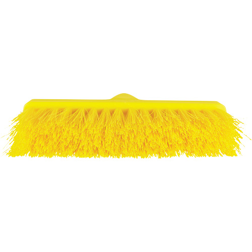 Balai oblique ColorCore, Crins Moyen, 10", Polypropyl&egrave;ne, Jaune Sécurité Médic