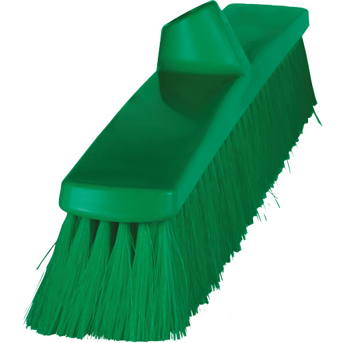 ColorCore Push Broom, Fine Bristles, 24", Polypropylene, Green Sécurité Médic