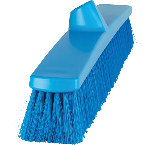 ColorCore Push Broom, Fine Bristles, 24", Polypropylene, Blue Sécurité Médic