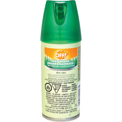 Insectifuge Off! R&eacute;gions sauvages, DEET &agrave; 25 %, Vaporisateur, 100 ml Sécurité Médic