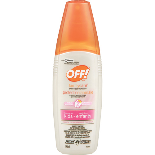 Insectifuge Off! Protection familiale &agrave; parfum de Fraîcheur tropicale, DEET &agrave; 5 %, Vaporisateur, 175 ml Sécurité Médic