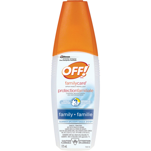 Insectifuge Off! Protection familiale &agrave; parfum de Vague d&eacute;t&eacute;, DEET &agrave; 7 %, Vaporisateur, 175 ml Sécurité Médic