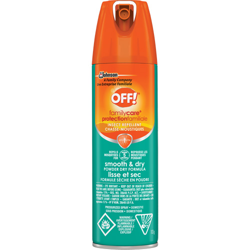 Insectifuge Off! Protection familiale lisse et sec, DEET &agrave; 15 %, A&eacute;rosol, 113 g Sécurité Médic