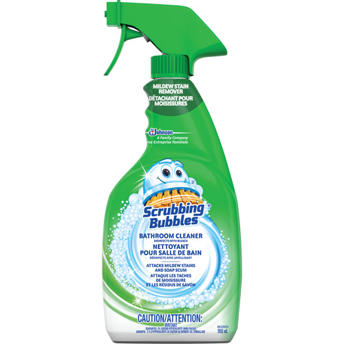 Nettoyant et d&eacute;tachant de moisissure pour salle de bain Scrubbing Bubbles, 950 ml, Bouteille &agrave; g&acirc;chette Sécurité Médic