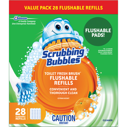 Scrubbing Bubbles&reg; Fresh Brush&reg; Toilet Brush Refills, Refill Sécurité Médic