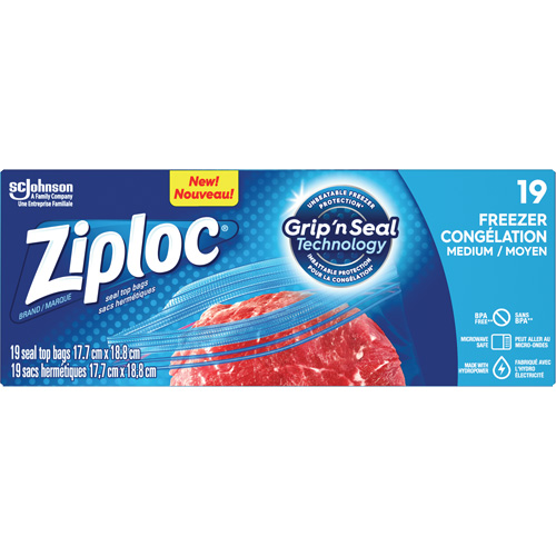 Sacs de cong&eacute;lation Ziploc Sécurité Médic
