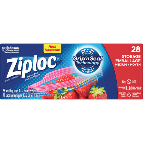 Ziploc&reg; Storage Bags Sécurité Médic