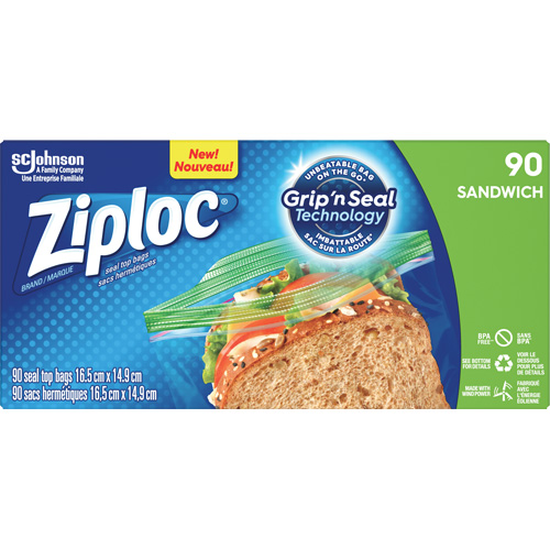 Ziploc&reg; Sandwich Bags Sécurité Médic