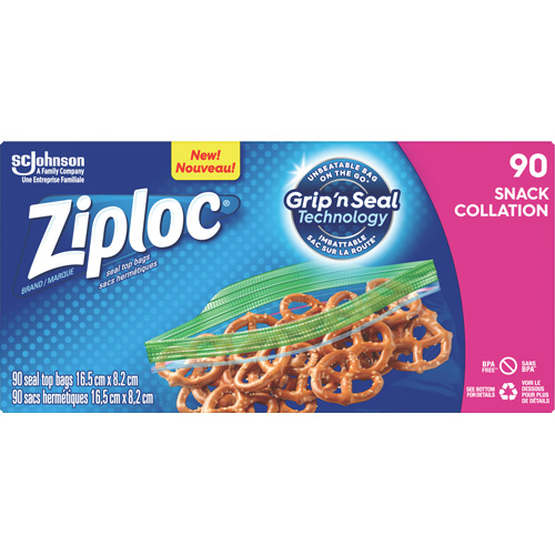 Ziploc&reg; Snack Bags Sécurité Médic