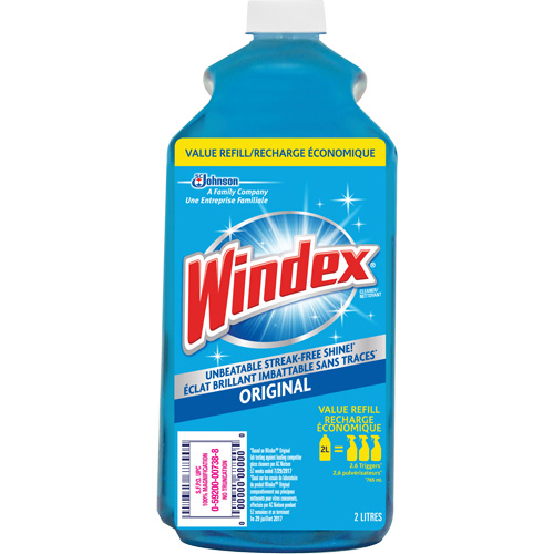 Recharge de nettoyant pour vitres Windex, 2 L, Bouteille Sécurité Médic