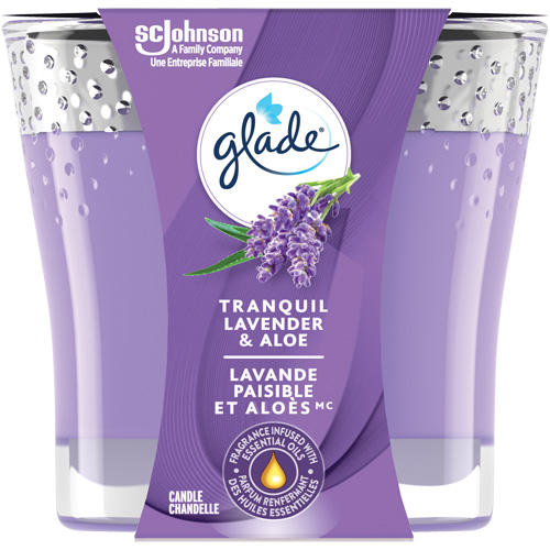 Chandelle 2-en-1 Glade, Lavande et alo&egrave;s Sécurité Médic