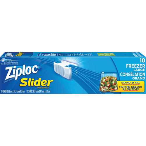 Ziploc&reg; Slider Freezer Bags Sécurité Médic