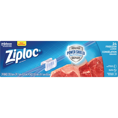 Ziploc&reg; Slider Freezer Bags Sécurité Médic
