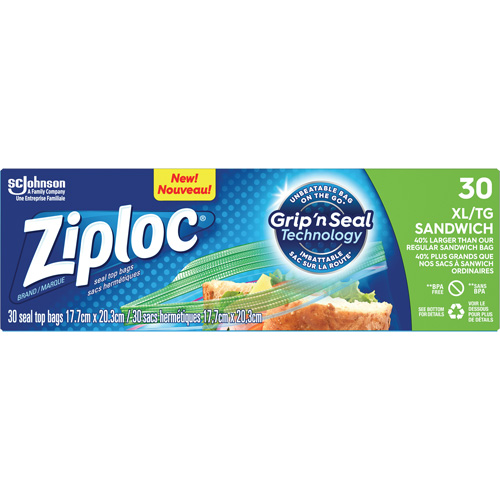 Ziploc&reg; Sandwich Bags Sécurité Médic