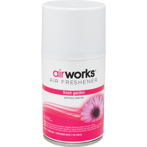 AirWorks&reg; Metered Air Fresheners, Fresh Garden, Aerosol Can Sécurité Médic