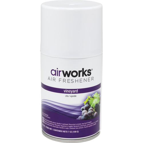 AirWorks&reg; Metered Air Fresheners, Vineyard, Aerosol Can Sécurité Médic