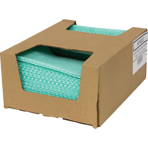 SaniWorks&reg; Choice Counter Cloths, Green/White Sécurité Médic