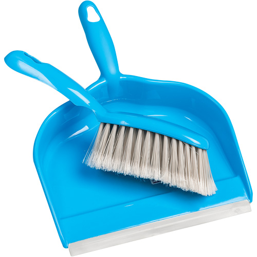 Brosse de comptoir avec porte-poussi&egrave;re, Plastique Sécurité Médic