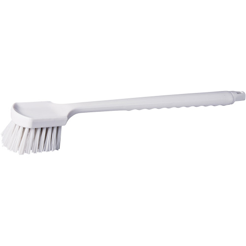 Brosse &agrave; chaudron &agrave; manche long, 20" l, Soies Polypropyl&egrave;ne, Blanc Sécurité Médic