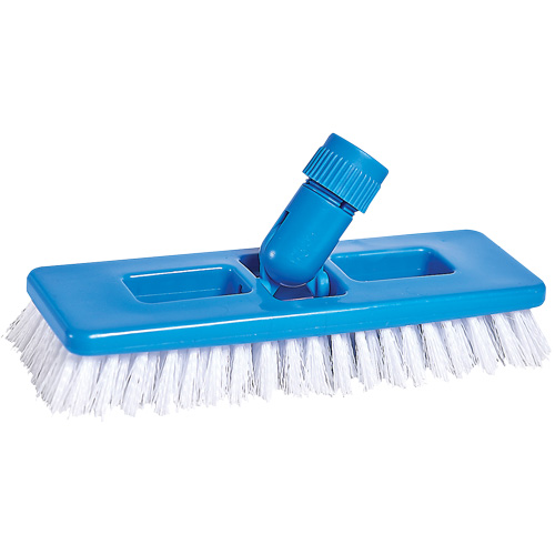 Universal Scrub & Grout Brush, 9" L, Polypropylene Bristles, White Sécurité Médic