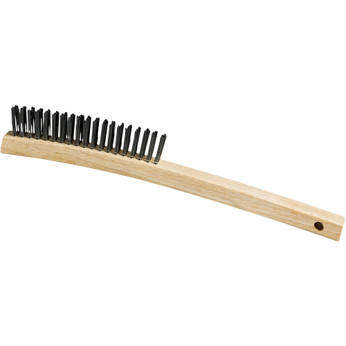Scratch Brush, Steel, 3 x 19 Wire Rows, 13-3/4" Long Sécurité Médic