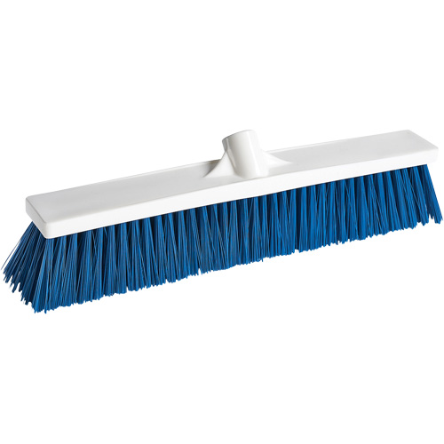 Foodservice Push Broom, Medium Bristles, 18", Polypropylene, White Sécurité Médic
