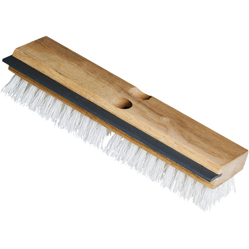 Utility Scrub Brush & Squeegee, 11" L, Polypropylene Bristles, White Sécurité Médic
