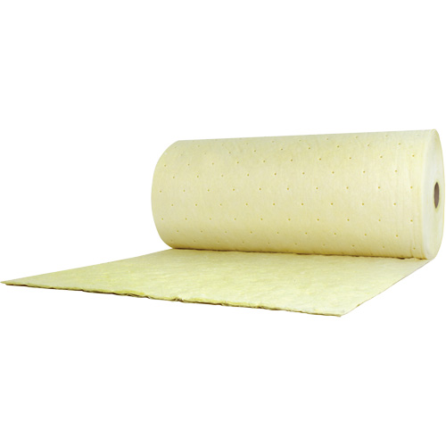 Chemical Sorbent Roll, Heavyweight, 150' L x 38" W, 89.4 gal Absorbancy Sécurité Médic