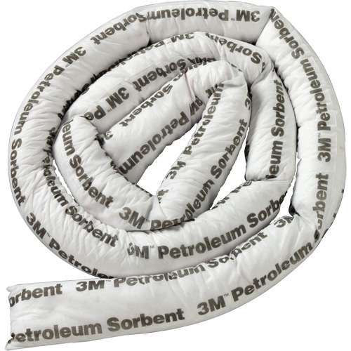 Petroleum Sorbent Mini-Boom, Oil Only, 1' L x 3" W, 15.7 gal Absorbancy Sécurité Médic