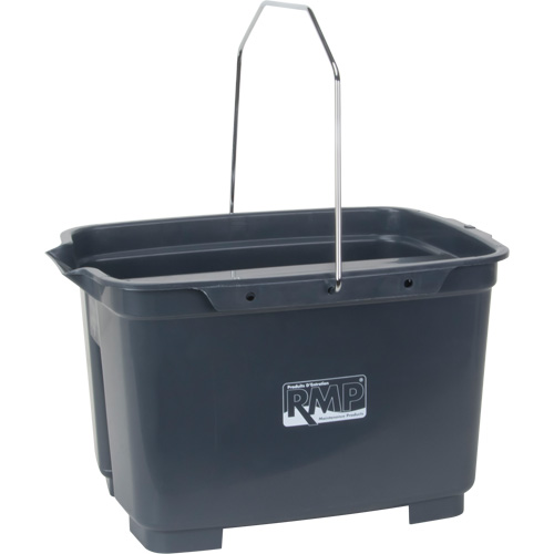Seau double, Capacit&eacute; de 4,75 gal. US (19 pintes), Gris Sécurité Médic