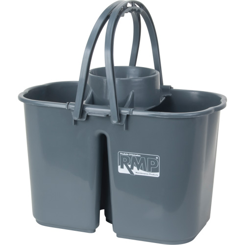 Mop Pail & Wringer, Strainer, 3.75 US Gal.(15 Quart), Grey Sécurité Médic