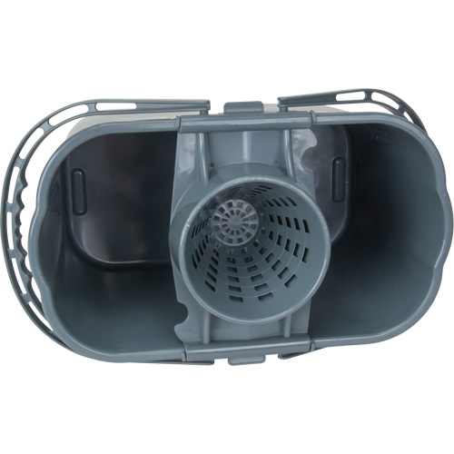 Mop Pail & Wringer, Strainer, 3.75 US Gal.(15 Quart), Grey Sécurité Médic