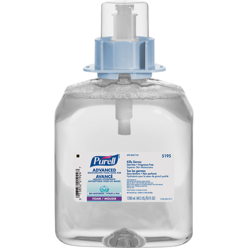 D&eacute;sinfectant pour les mains FMX-12 avanc&eacute;e et certifi&eacute;e &eacute;cologique, 1,2 L, Cartouche de recharge, 70 % alcool Sécurité Médic