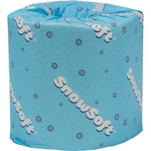 Papier hygi&eacute;nique de premi&egrave;re qualit&eacute; Snow Soft, 2 Pli, 500 Feuilles/Rouleu, Longueur 145', Blanc Sécurité Médic