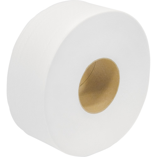 Papier hygi&eacute;nique de premi&egrave;re qualit&eacute; Snow Soft JRT, Rouleau G&eacute;ant, 2 Pli, Longueur 1000', Blanc Sécurité Médic