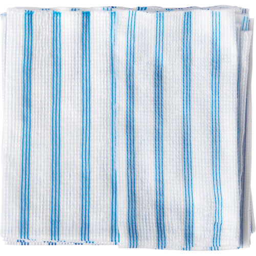 Chiffons jetables, Microfibre, Bleu/Blanc Sécurité Médic