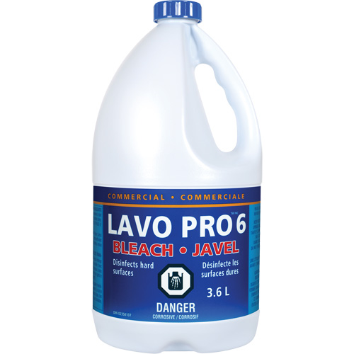 Liquid Bleach, 3.6 L, Jug Sécurité Médic
