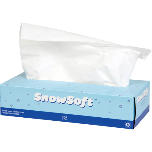 Papier-mouchoir de premi&egrave;re qualit&eacute; Snow Soft, 2 pli, 7,4" lo x 8,4" la, 100 feuilles/boîte Sécurité Médic