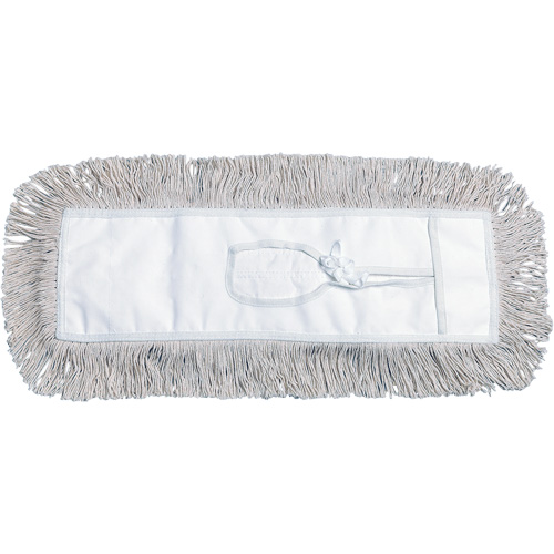 Dust Mop, Tie-On Style, Cotton, 18" L x 5" W Sécurité Médic