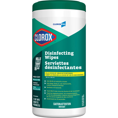 Lingettes d&eacute;sinfectantes, 75 lingettes Sécurité Médic