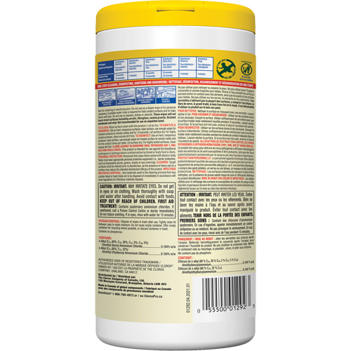 Disinfecting Wipes, 75 Count Sécurité Médic