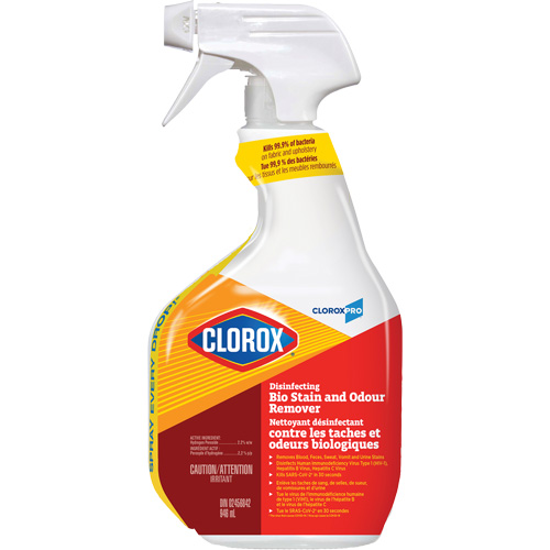 Nettoyant d&eacute;sinfectant contre les taches et odeurs biologiques, 946 ml, Bouteille &agrave; g&acirc;chette Sécurité Médic