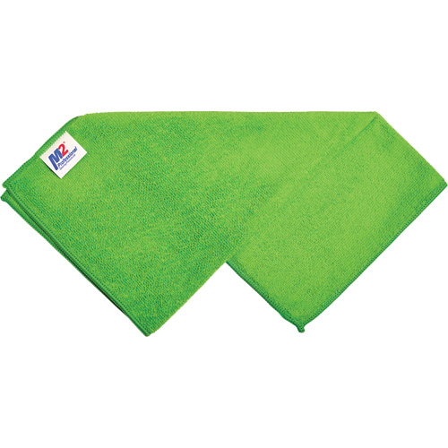 Chiffon de nettoyage, Microfibre, Vert Sécurité Médic