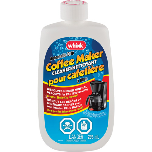 Whink&reg; Automatic Drip Coffee Maker Cleaner, 296 ml, Bottle Sécurité Médic